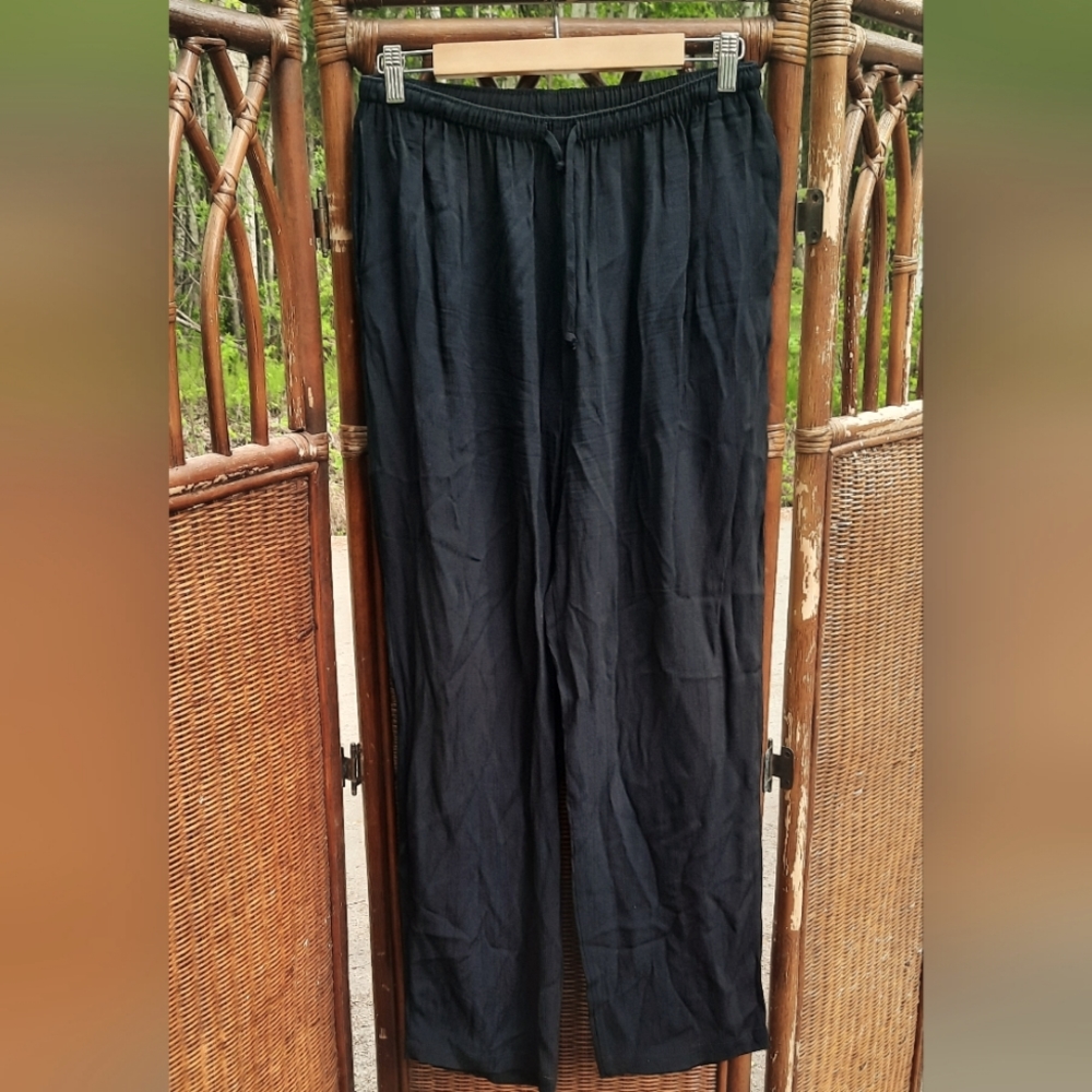 Clio Black Romper Pants